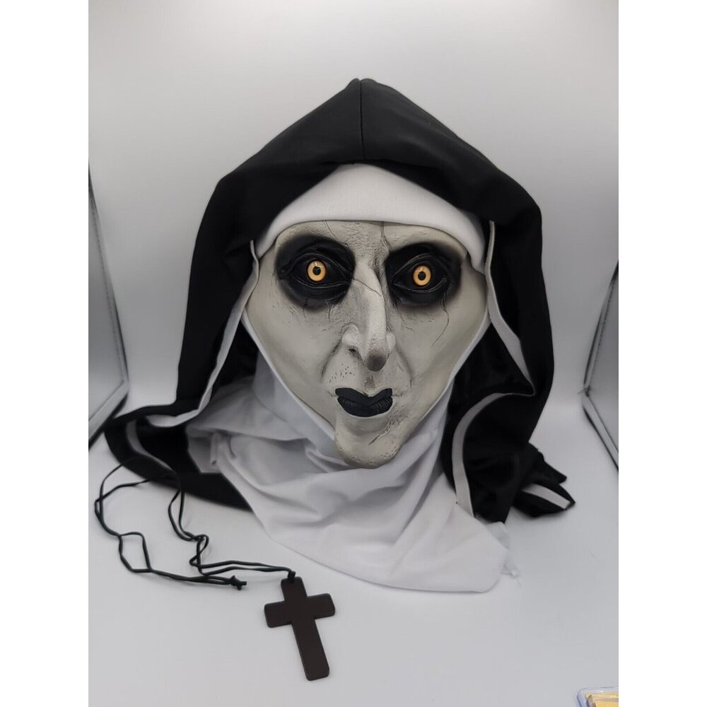 Halloween Horror Nun Costume Mask Scary